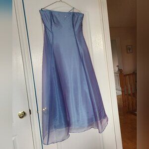 Youth Fancy Formal Dress Iridescent Blue Purple Fairy Mermaids Size Medium